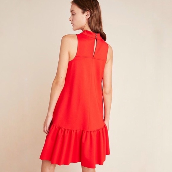 NWT Anthropologie Alissa Swing Bright Red Dress - Picture 6 of 10
